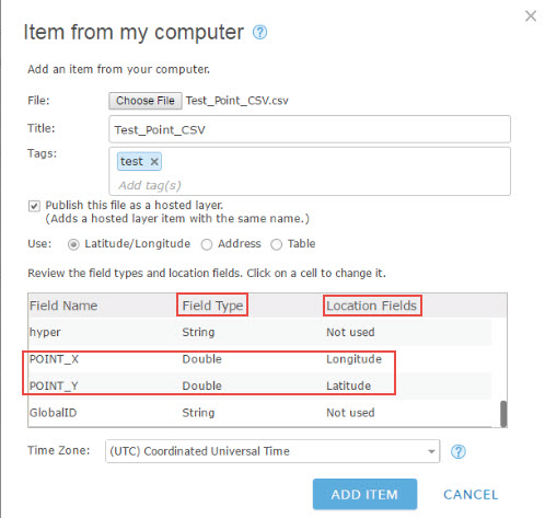 Image of uploading a CSV file