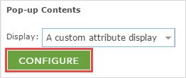 Click the CONFIGURE button