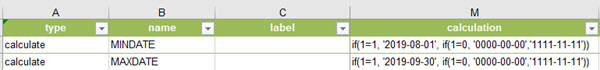 Insert the scripts into the 'calculation' field