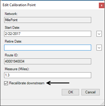 Edit Calibration Point