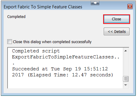 An image of the completed dialog.