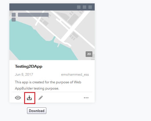 Picture of the download button.