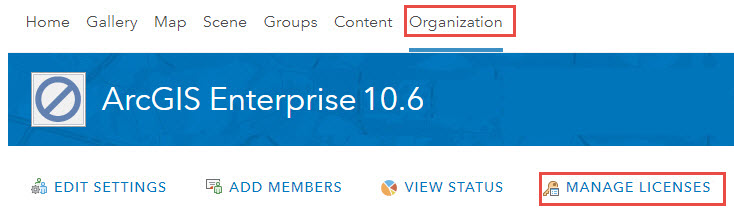 Organizations tab