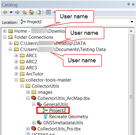 Catalog window