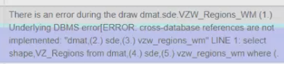 Image of typical error in the ArcGIS Server Manager Error log