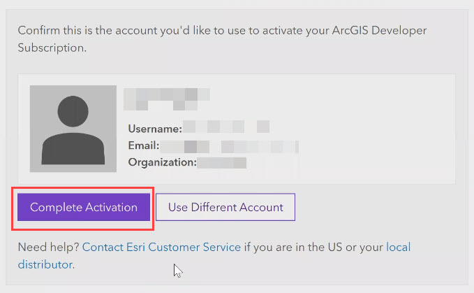 操作方法:激活新的ArcGIS Developer Subscription 操作方法:激活新的ArcGIS Developer Subscription