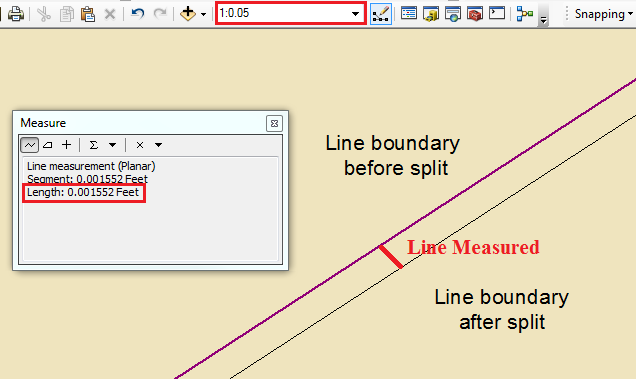 An example of the gap between lines.