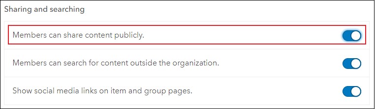 Sicherheitseinstellung der Organisation.