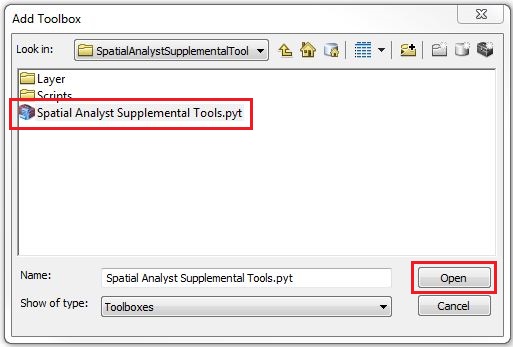 This is the Add Toolbox dialog box. Open the downloaded toolbox.