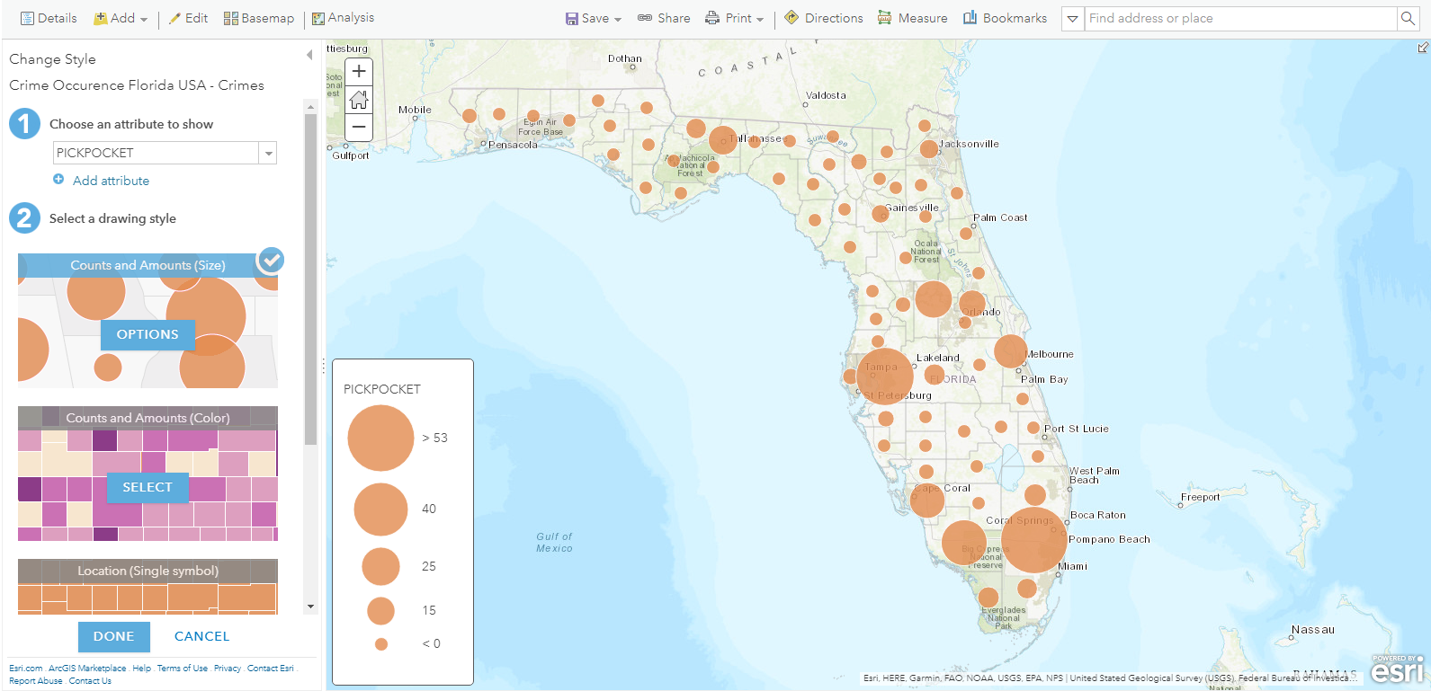 Newly populated data are now shown on map.