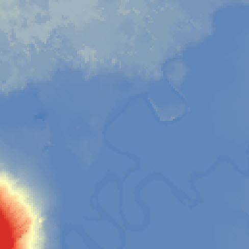 Output clipped raster layer