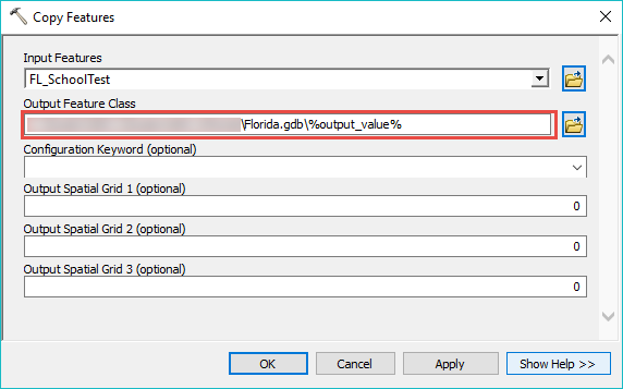 Add %output_value% in the output name