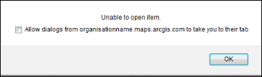 Error message