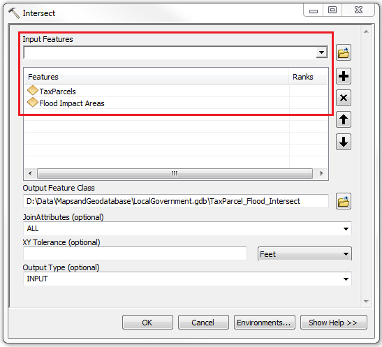这是“相交”对话框。