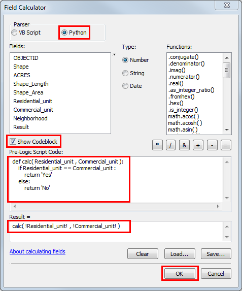 arcmap field calculator