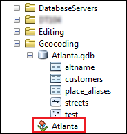 Address locator is created using the singlepoint feature class