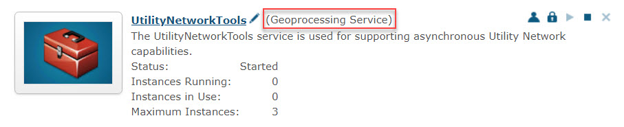 Image of a working service