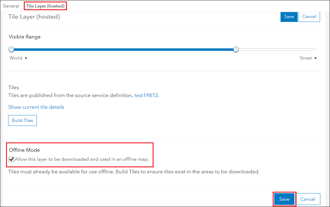 Check the 'Allow this layer to be downloaded and used in an offline map' option