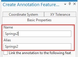 Setting the name and alias