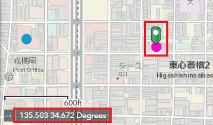 This is the XY data of the dropped pin.