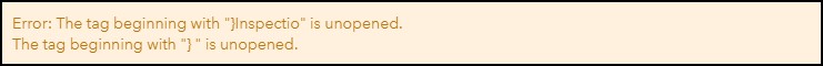 Error message