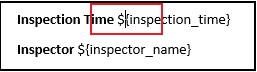 Space removed from the field name code