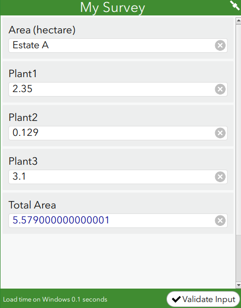 The output returns a number with fifteen decimal places.