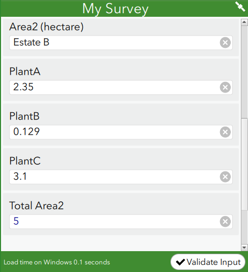 This is the form configured with the int operation.