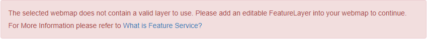 Warning message