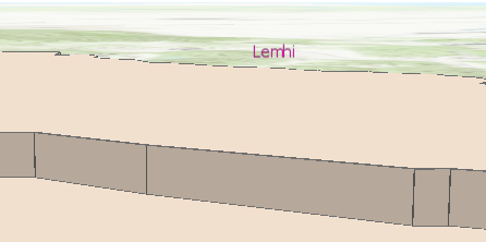 New position of the 3D feature label