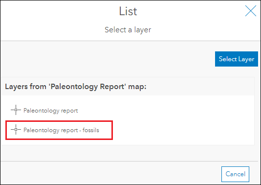 Select the related layer