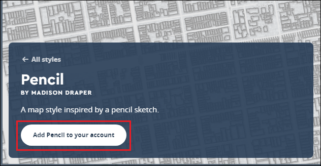 Add the map style to the Mapbox account