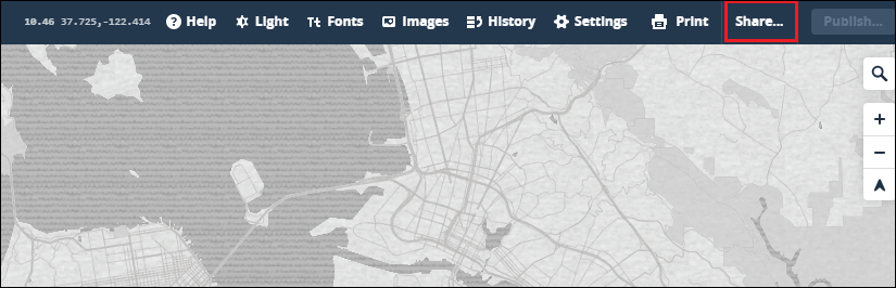 Share the map style