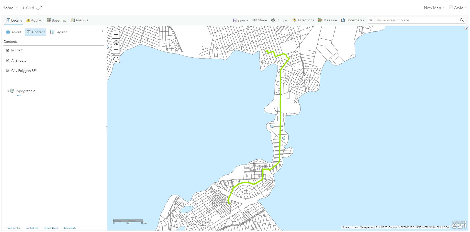 Image showing route layers