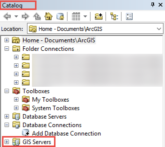 Catalog pane