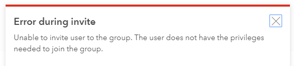 Error message