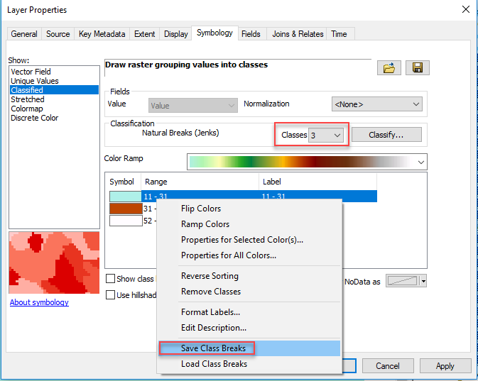 Image of the Layer Properties window
