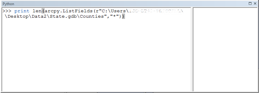 How To: Calculate the total number of fields in a feature class using ...