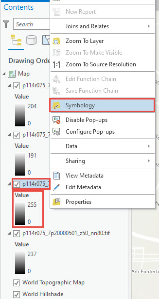 Symbology option
