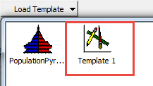 Image of the new template in Create Graph Wizard