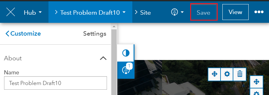 Imagen del botón Guardar deshabilitada