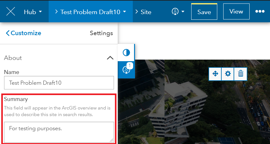 Una imagen que muestra el cuadro de texto Resumen completado