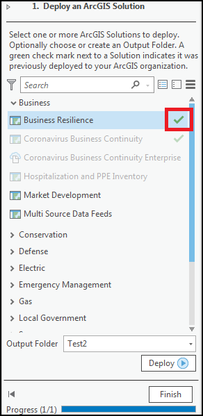 緑のチェック マークが付いた Business Resilience ソリューションを示す画像。