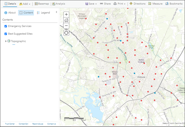 ArcGIS Online 中要素图层的图像