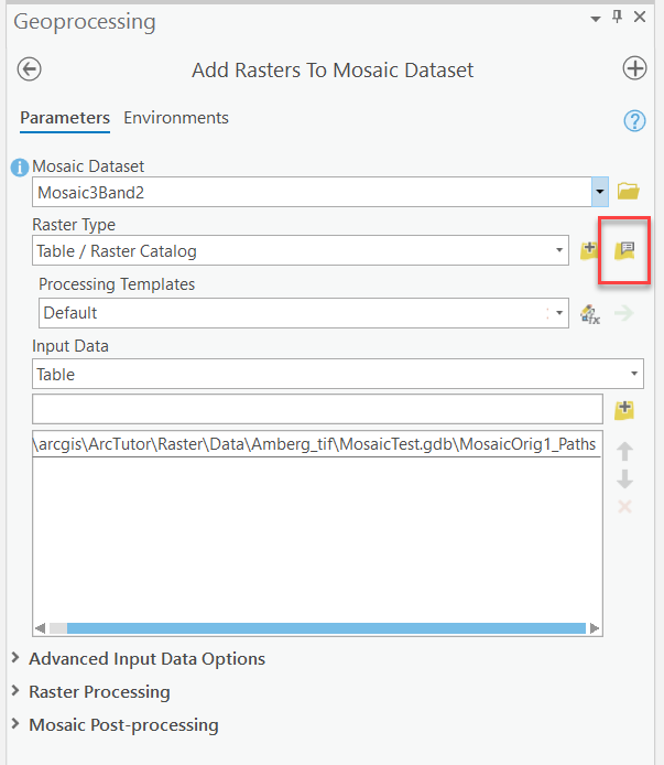 How To Export all raster paths from a mosaic dataset and import them