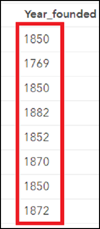 Image showing the field displayed without the comma.