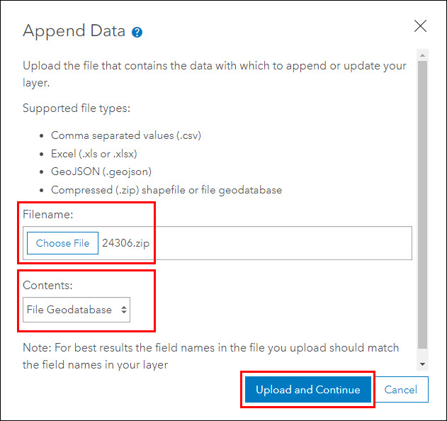 How To Append geocoded records to an existing feature layer in ArcGIS Online