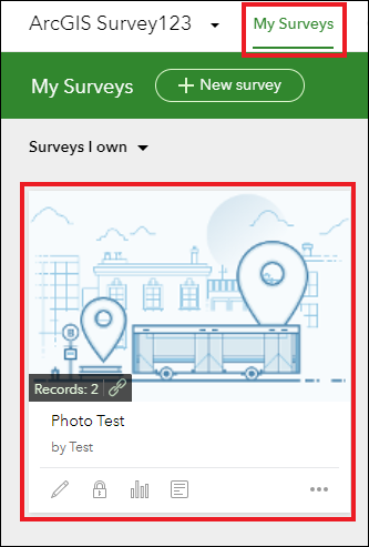 Image of the ArcGIS Survey123 website