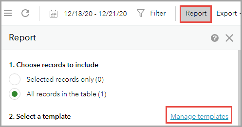 “报告”窗口的图像
