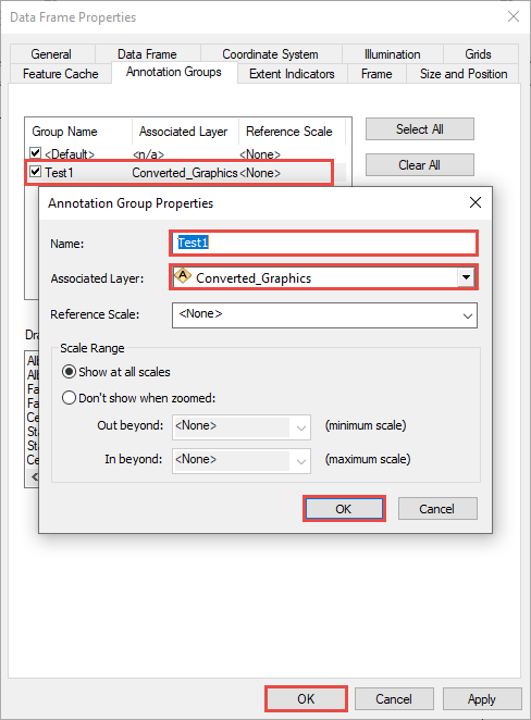 Configurer le nouveau groupe d’annotations